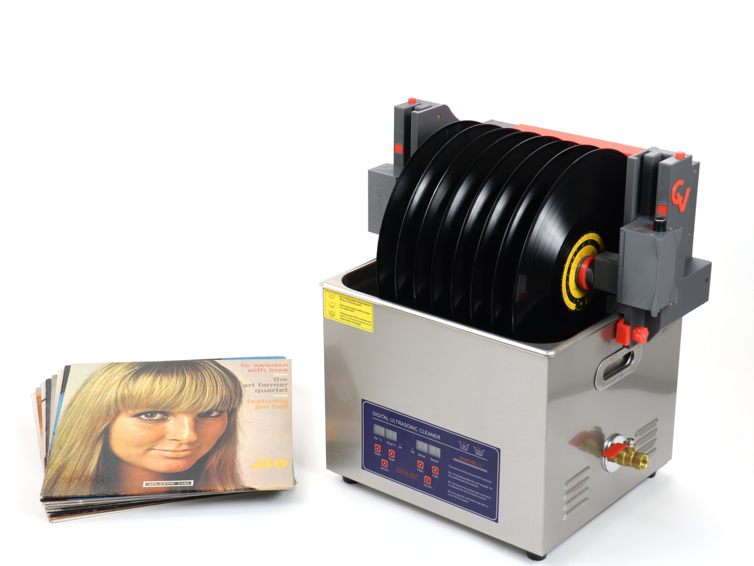 Vinyl Record Cleaner Rack for Ultrasonic Record Cleaning Machine 100‑240V  US Plug Record Cleaning Machine LP Disc Album Washer